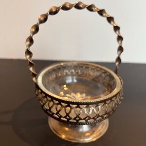 Vintage Silver-plate Basket Art Nouveau Style